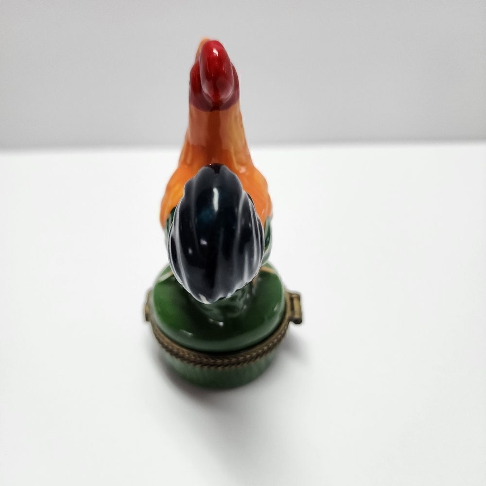 Ceramic Rooster Trinket Box - Picture 4 of 6